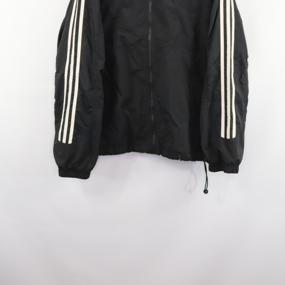 Vintage Adidas Spell Out Striped Windbreaker Coat - Picture 3 of 8